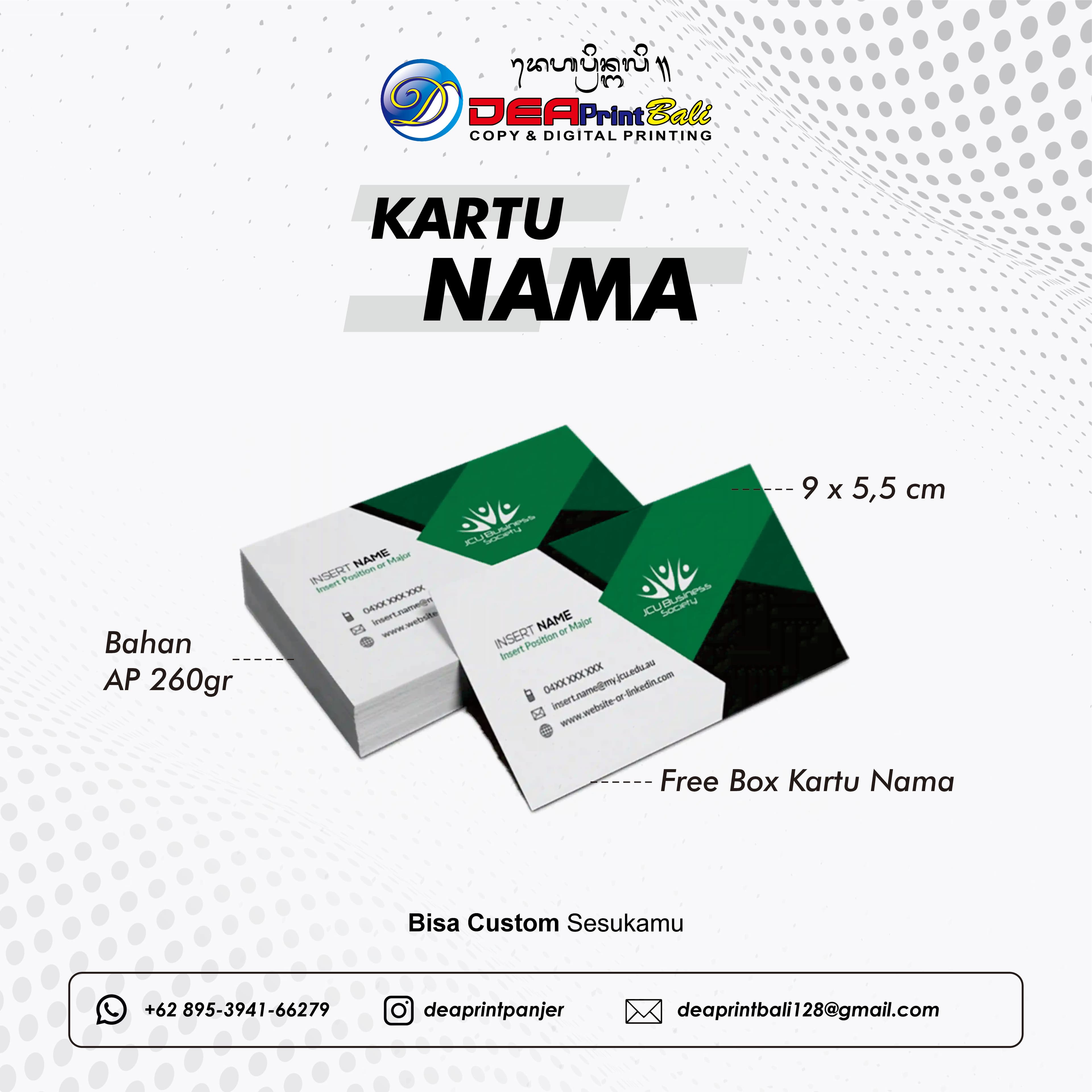 Cetak Kartu Nama & ID Card PVC